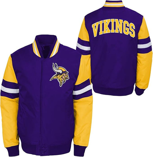 Men's Minnesota Vikings Starter  Satin Full-Snap Varsity Jacket