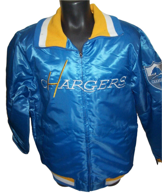 Chargers Jacket Los Angeles Starter Full Zip Jacket SKY BLUE