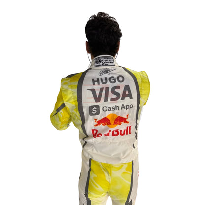 Back View of Arvid Lindblad 2026 Miami GP F1 Racing Suit - Revex Gear