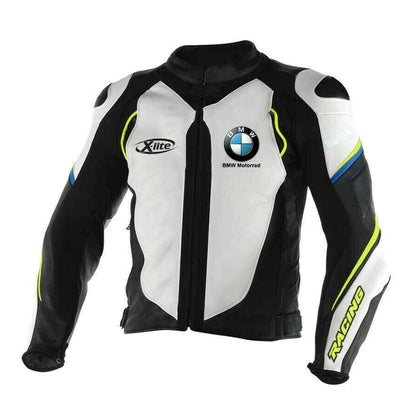 BMW Motorrad Men's Sport Motorcycle Leather Jacket - RevEx Gear