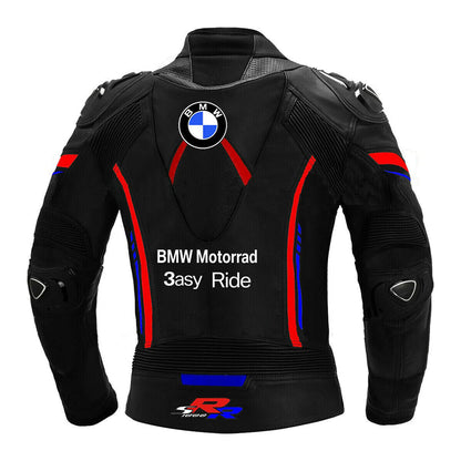 BMW Motorrad Men's Sport Motorcycle Leather Jacket - RevEx Gear