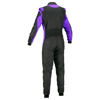 Black & Purple Custom Go Kart Racing Suit - RevEx Gear