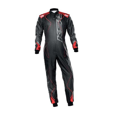 Black/Red OMP KS-3 ART Go Kart Racing Suit - RevEx Gear