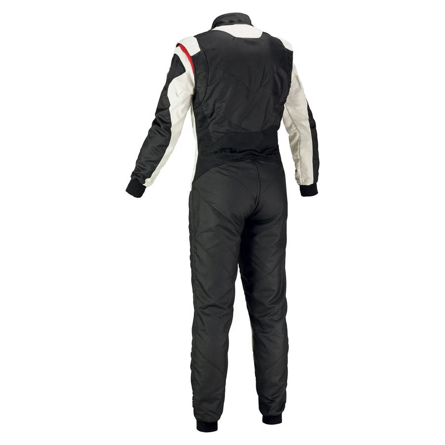 Black & White Go-Kart Racing Uniform – Back View
