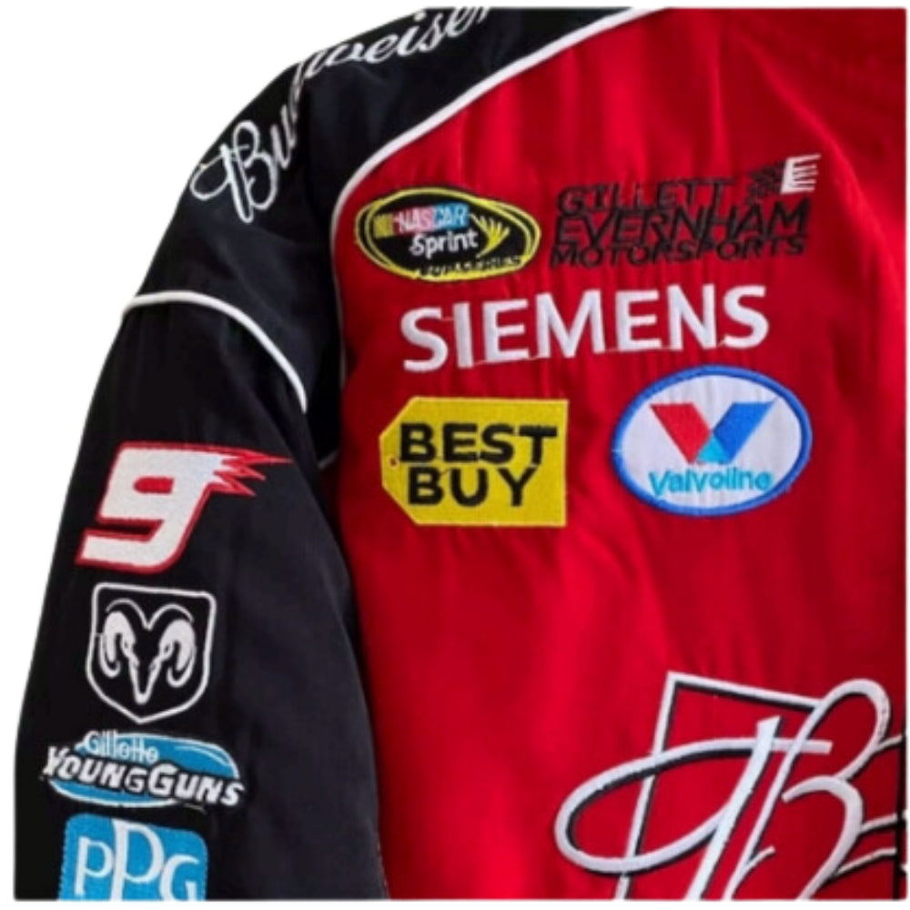 Black and Red Budweiser F1 racing jacket-182