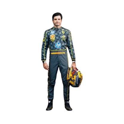 2024 Carlos Sainz Jr HP Italy GP F1 Racing Suit - RevEx Gear