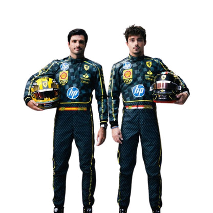 2024 Carlos Sainz Jr HP Italy GP F1 Racing Suit - RevEx Gear