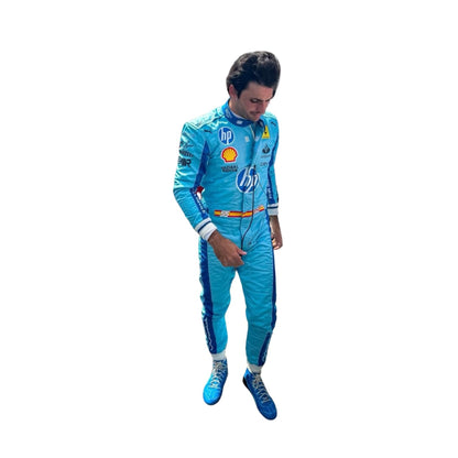 2024 Carlos Sainz Jr Miami Grand Prix F1 Racing Suit - RevEx Gear
