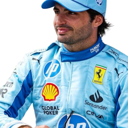 2024 Carlos Sainz Jr Miami Grand Prix F1 Racing Suit - RevEx Gear