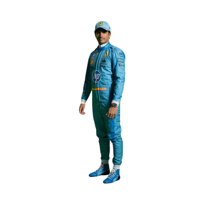 2024 Carlos Sainz Jr Miami Grand Prix F1 Racing Suit - RevEx Gear
