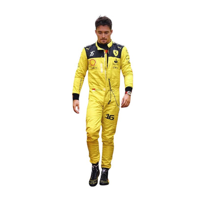 2022 Charles Leclerc 75th Anniversary F1 Racing Suit - RevEx Gear