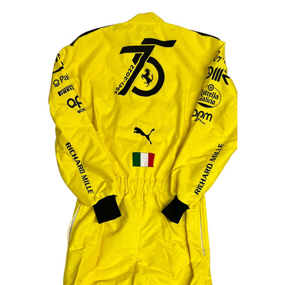 2022 Charles Leclerc 75th Anniversary F1 Racing Suit - RevEx Gear