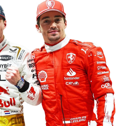 2023 Charles Leclerc Las Vegas GP F1 Racing Suit - RevEx Gear