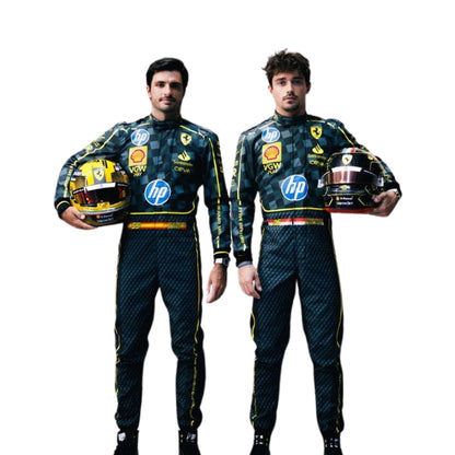 2024 Charles Leclerc HP Italy GP F1 Racing Suit - RevEx Gear