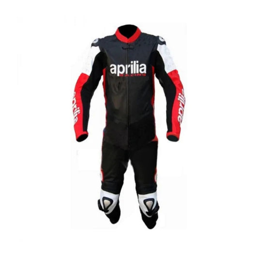 Aprilia Racing Motorcycle Custom Leather Racing Suit