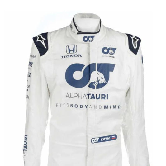 Daniil Kvyat 2020 F1 Racing Suit Team Alpha Tauri