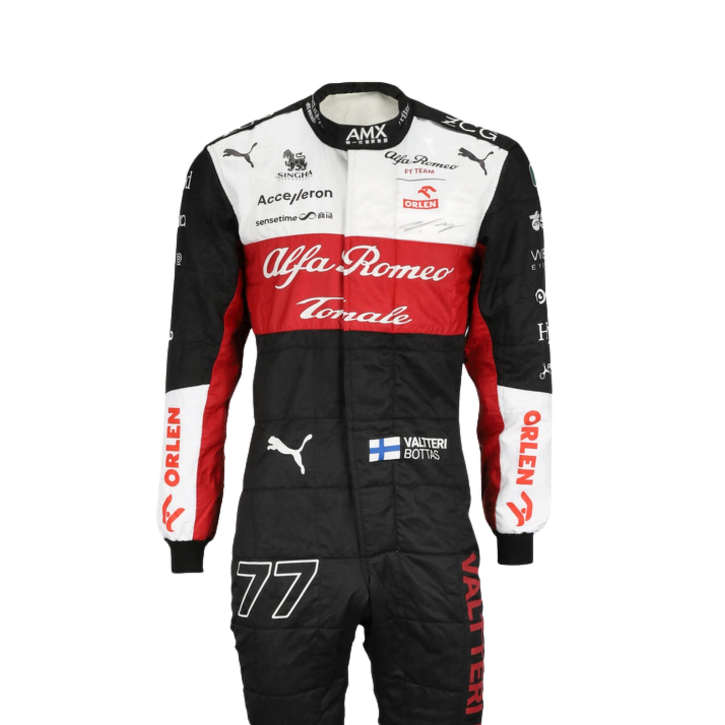 Costume  2022 F1 Race Valtteri Bottas Alfa Romeo