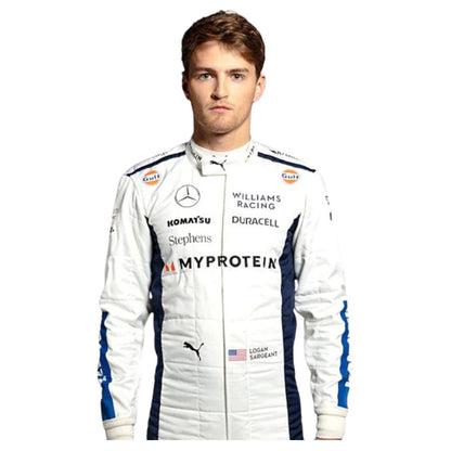 2024 F1 Racing Costume Worn by Alexander Albon & Logan Sargeant – 2024 Gulf Edition - RevEx Gear