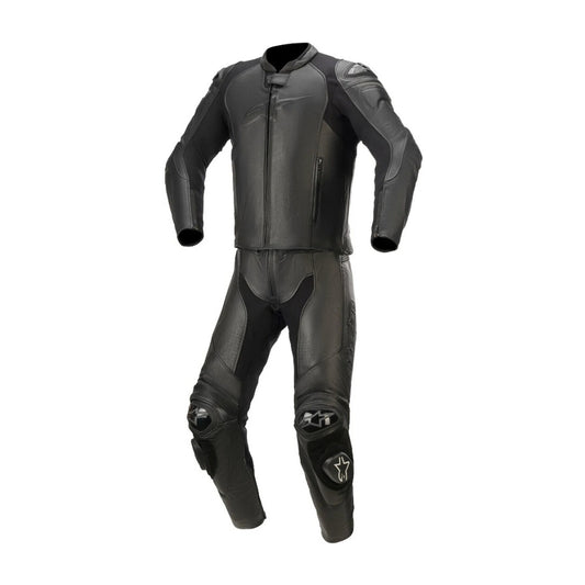 GP Plus V3 Graphite Two-Piece Motorcycle Leather Racing Suit