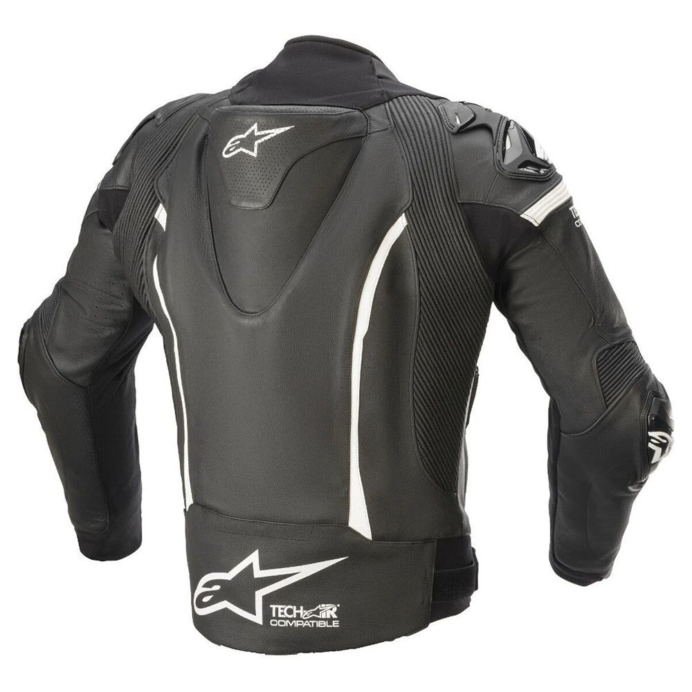 GP Pro V2 Motorbike Leather Jacket Black White