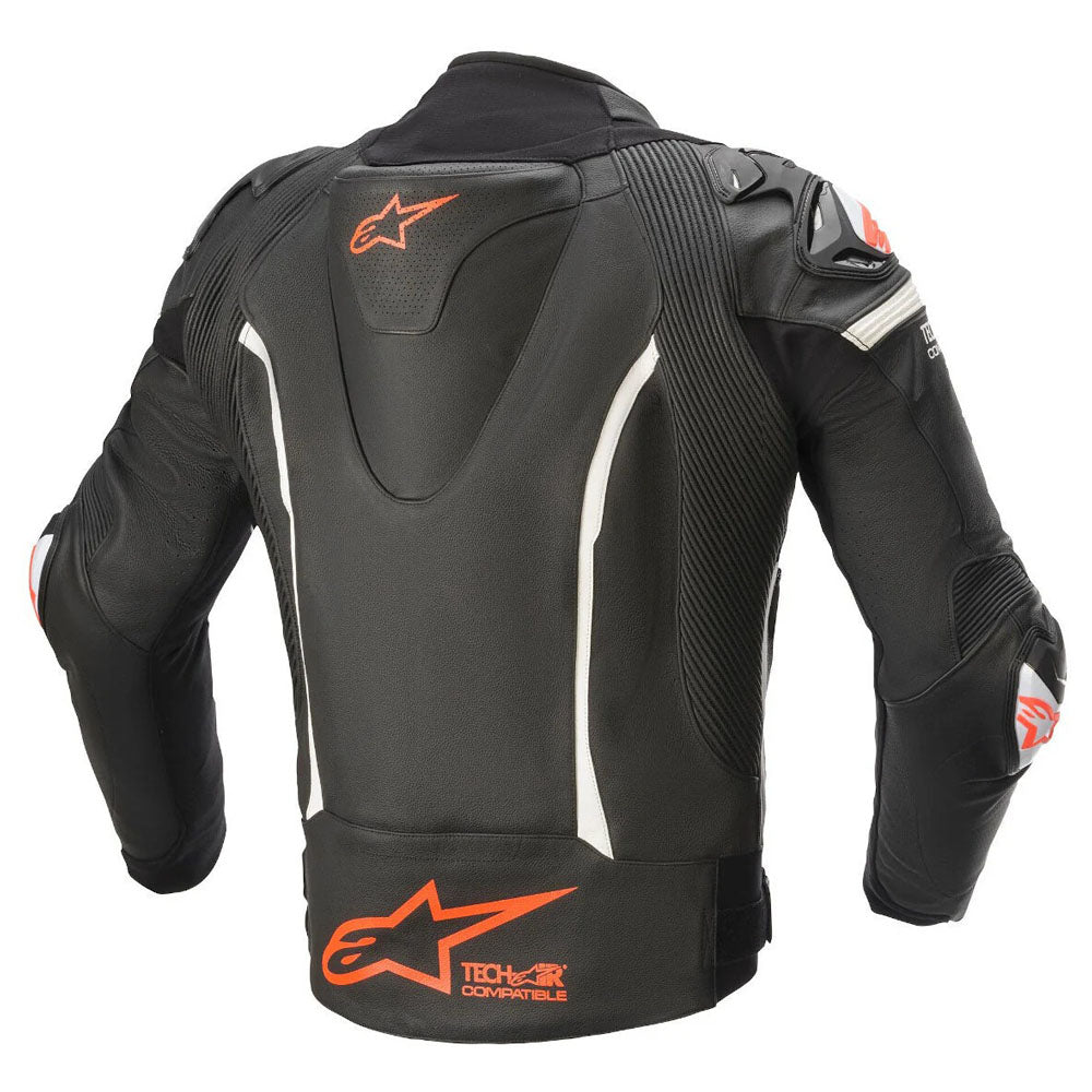 GP Pro V2 Motorbike Leather Racing Jacket Black/Orange