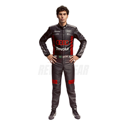 Front Full View of Gabriel Bortoleto wearing 2026 F1 Racing Suit 