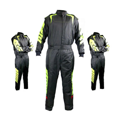 Go-Kart Driver Race Costume - Black / Yellow - RevEx Gear