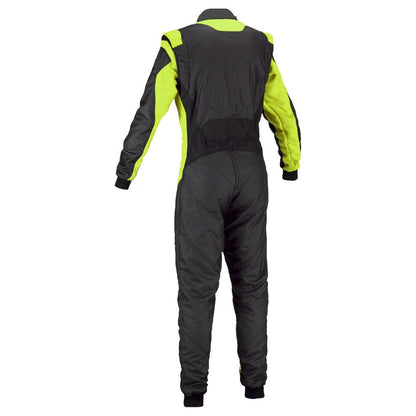 Go-Kart Race Cordura One Piece suit - Black / Green - RevEx Gear