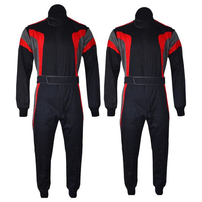 Go-Kart Racing Wear Costume - Black / Red - RevEx Gear
