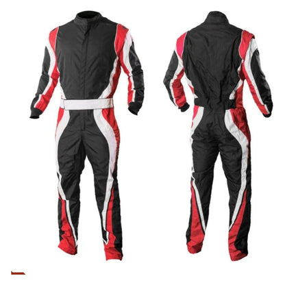 Go Kart Black & Red Custom Racing Suit - RevEx Gear