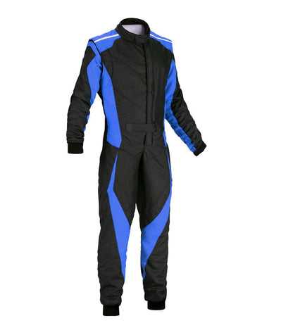 Go Kart Racing Suit Black & Blue - RevEx Gear
