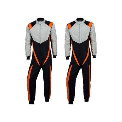 Gray / Black / Orange Karting Racing Outfit - RevEx Gear
