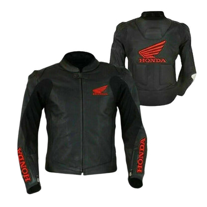 Honda Racing Motor Bike Leather Jacket - RevEx Gear