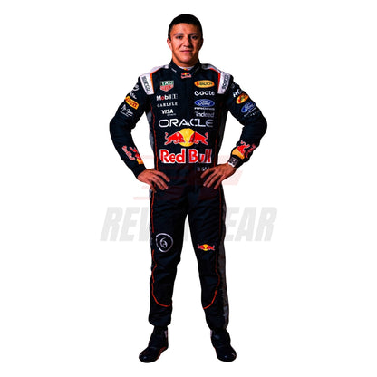Front View of the Isack Hadjar wearing 2026 Dutch GP F1 Racing Suit