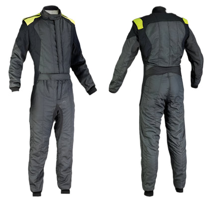 Karting Gray Cordura One Piece Race Suit - RevEx Gear