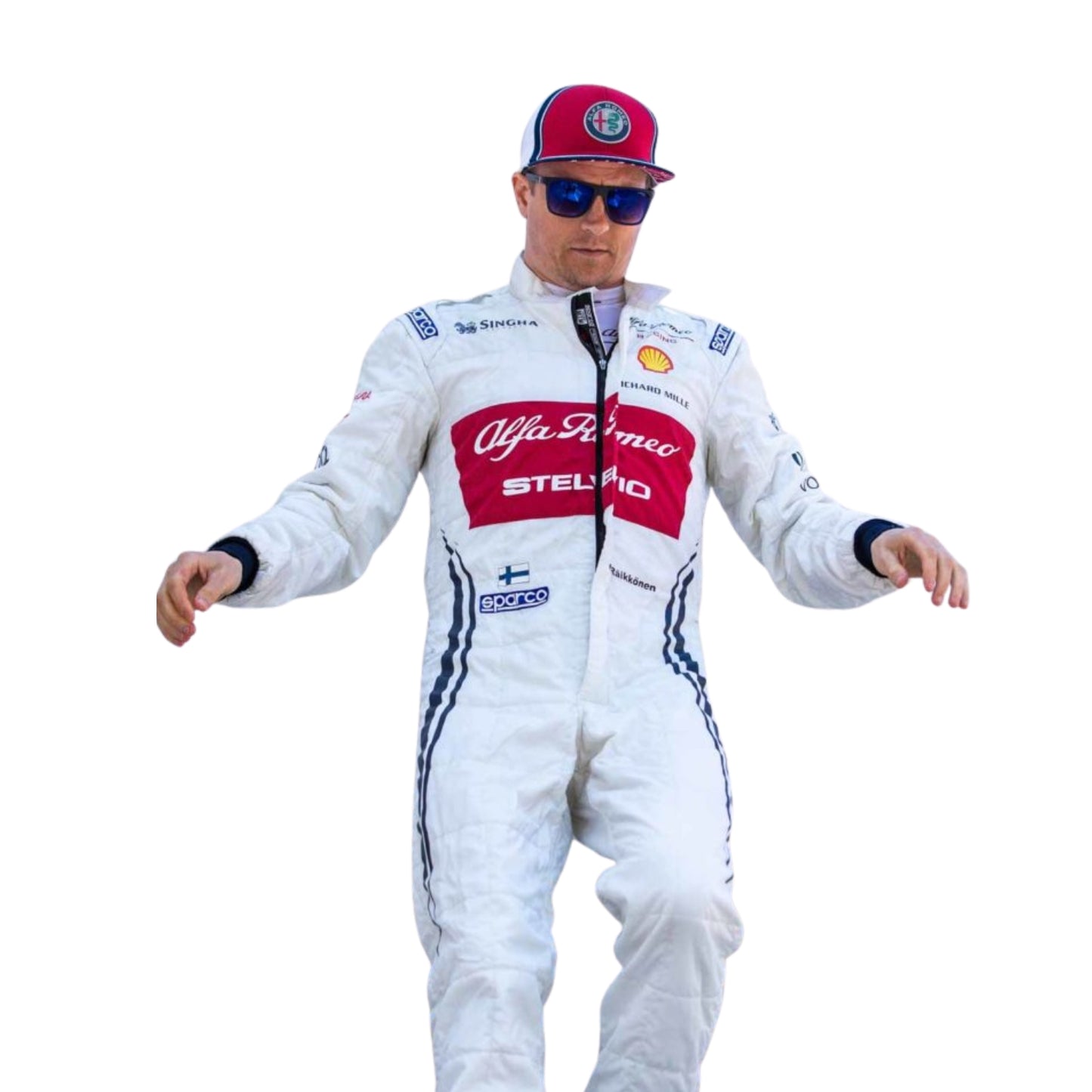 Kimi Raikkonen 2019 Azerbaijan GP F1 Racing Suit Team Alfa Romeo