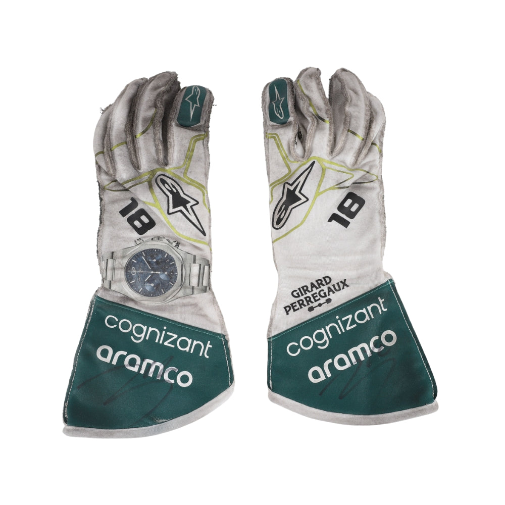 Lance Stroll 2022 Dutch GP F1 Racing Gloves