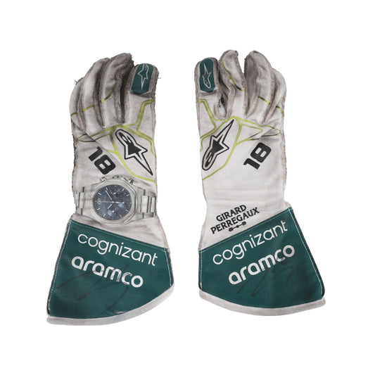 Lance Stroll 2022 Dutch GP F1 Racing Gloves