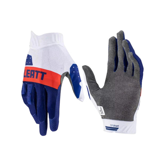 Leatt Moto 1.5 GripR MX Royal Blue Gloves