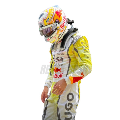 Side view of Liam Lawson Wearing 2026 Miami GP F1 Racing Suit Costume