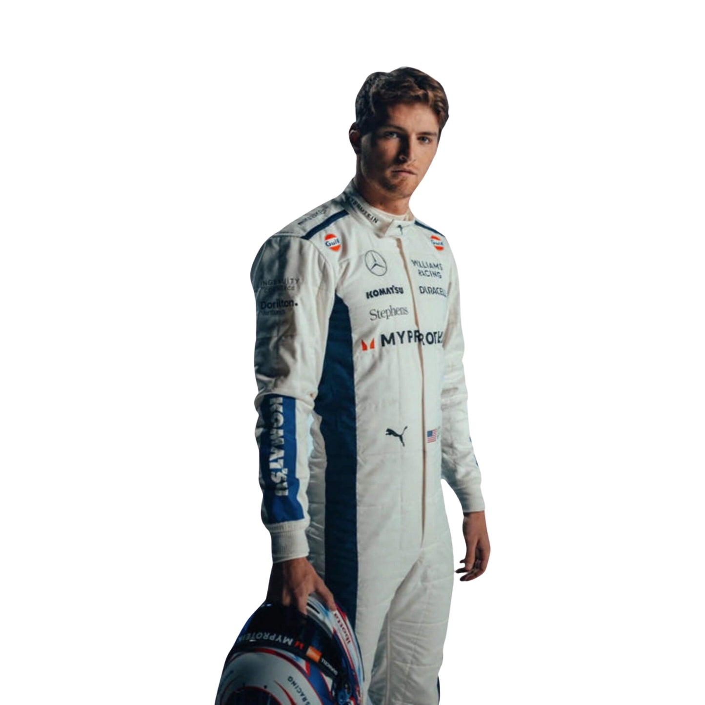 Formula 1 Racing Costume Logan Sargeant Williams 2024