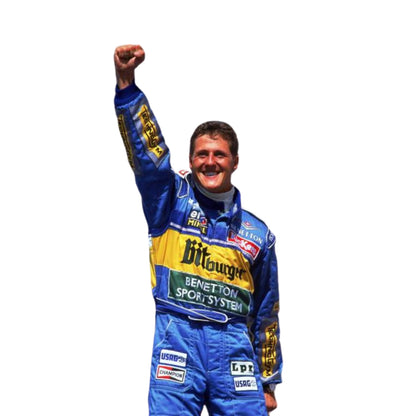 1995 Michael Schumacher BitBurger F1 Racing Suit - RevEx Gear