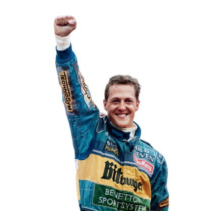 1995 Michael Schumacher BitBurger F1 Racing Suit - RevEx Gear