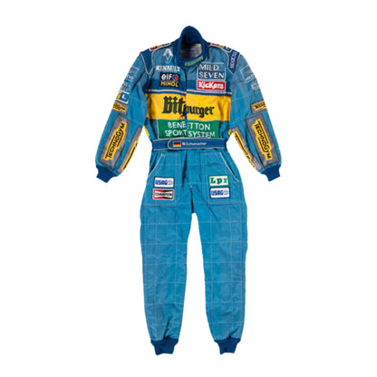 1995 Michael Schumacher BitBurger F1 Racing Suit - RevEx Gear