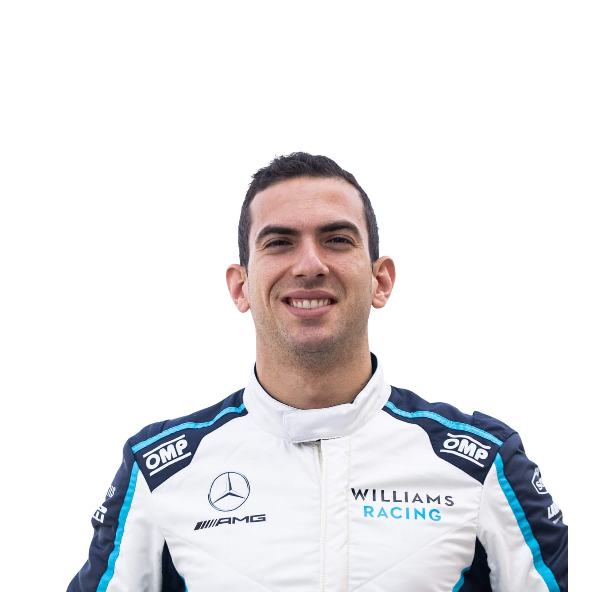 Closeup view of Nicholas Latifi’s player  2021 F1 