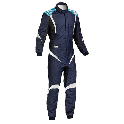 OMP ONE-S1 Blue Kart Racing Suit - RevEx Gear