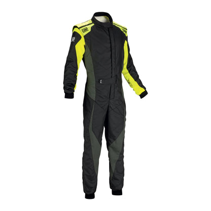 OMP TECNICA EVO Kart Racing Suit - Black / Yellow - RevEx Gear