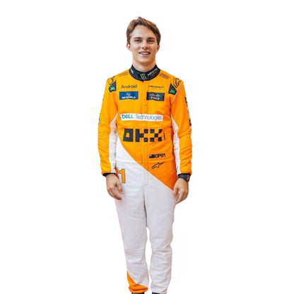 Oscar Piastri 2024 Singapore GP F1 Racing Suit - RevEx Gear