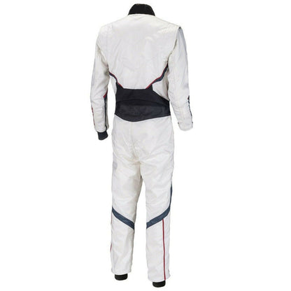Plain White Go Kart Racing Outfit - RevEx Gear