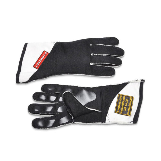 Pro One Reverse Stitch 2 Layer, Black Driving Gloves